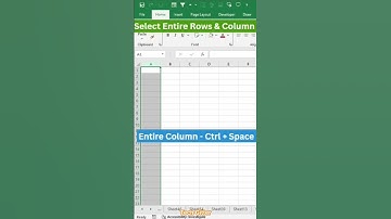 Select Rows & Columns Fast in Excel | Shortcut Guide