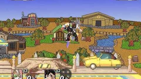 Super Smash Flash 2 v0.8: Fox vs Goku