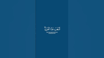 ﴿وقالوا الحمد لله الذي أذهب عنا الحزن إن ربنا لغفور شكور﴾ سورة فاطر ماهر المعيقلي