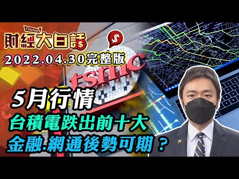 美股動盪5月行情？台積電跌出世界市值前十 該攤平還止損？金融受惠.網通後勢可期？善用Beta值篩個股評斷風險｜財經大白話 20220430 (完整版)