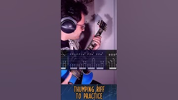Intermediate Thump Guitar Riff Tutorial With Tabs #shorts