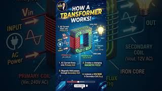 How Electricity Transfers in Transformer? #transformer #youtubeshorts #viralshorts