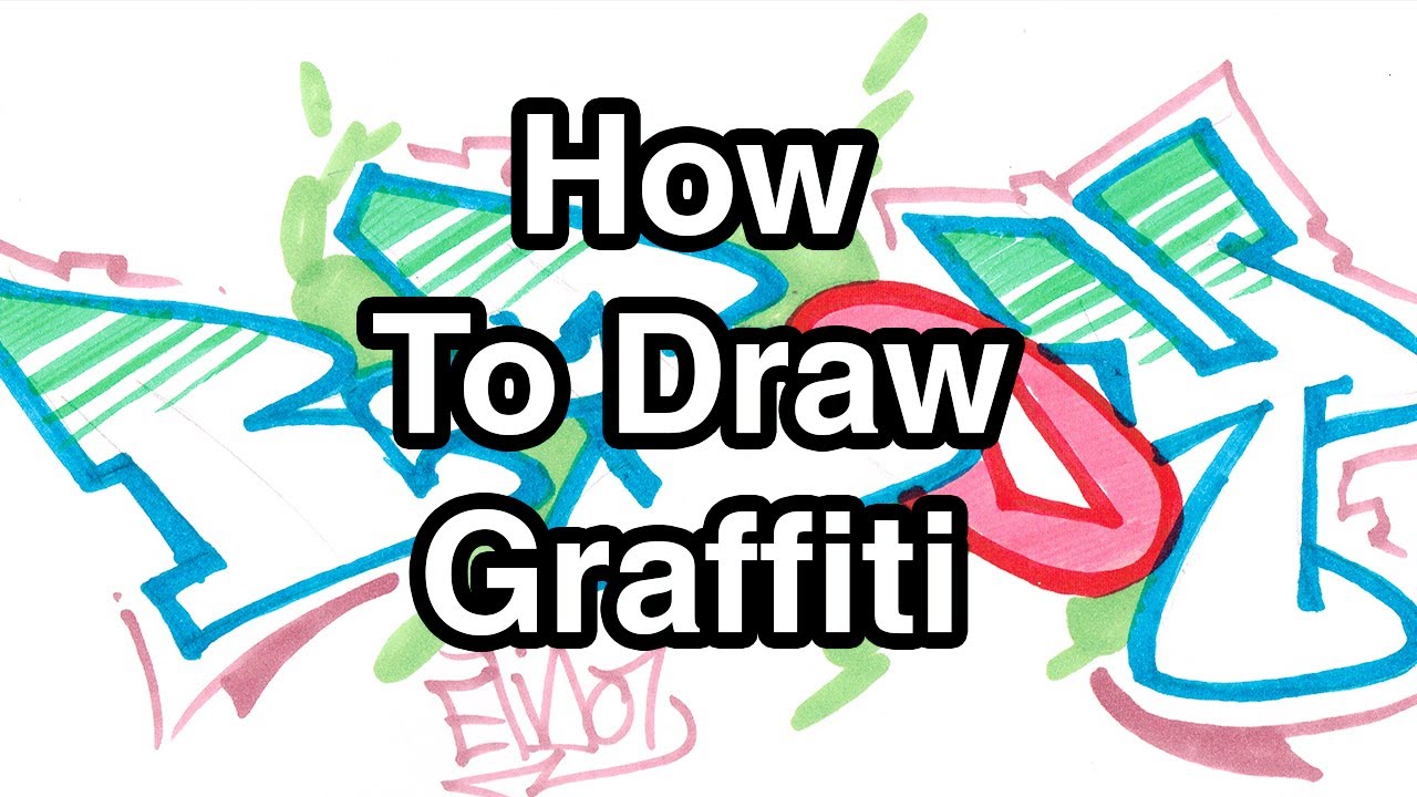 how to draw graffiti names step by step on paper