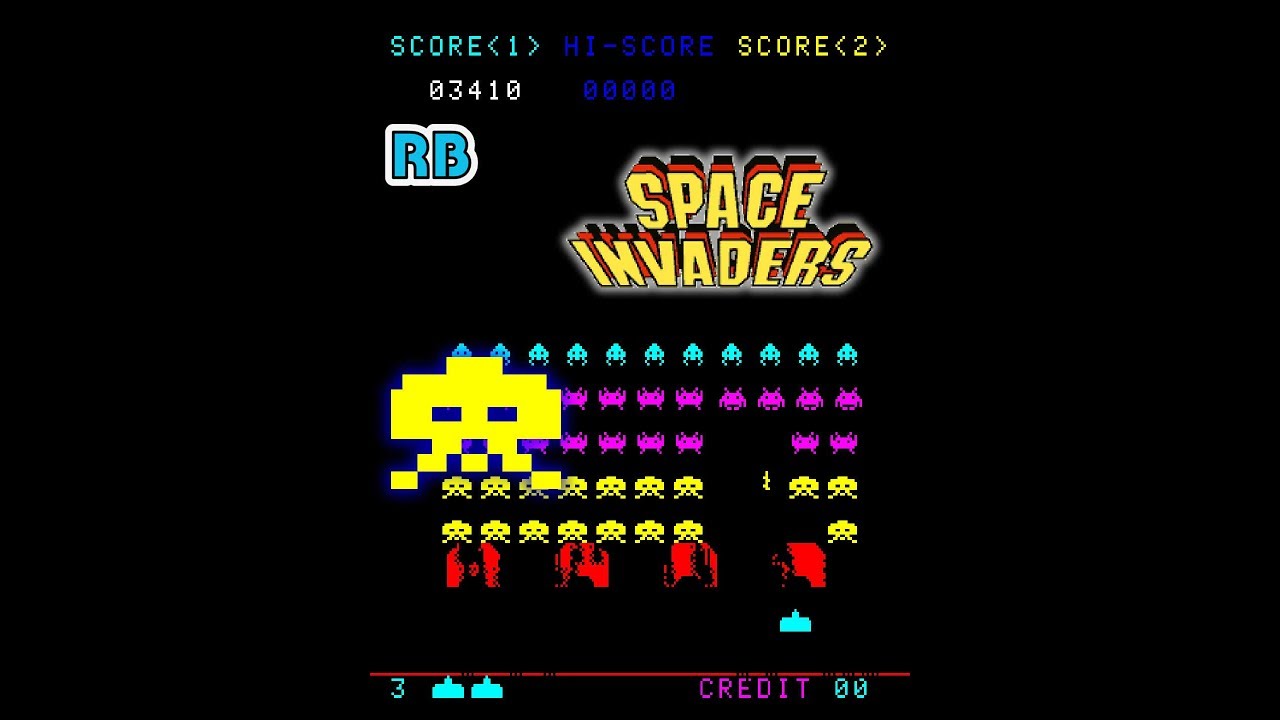 1978 [60fps] Space Invaders Bug2 - YouTube
