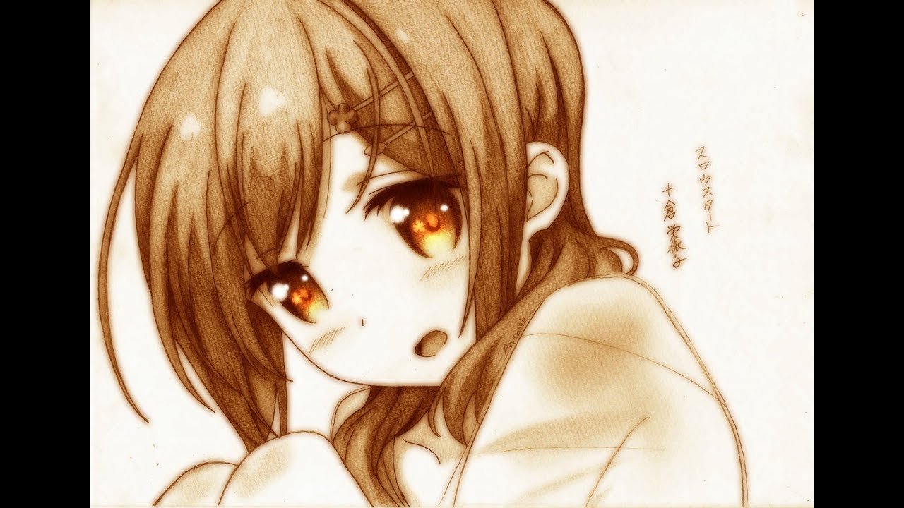 スロウスタート おそらく140分で十倉栄依子 描いてみた 模写 Youtube