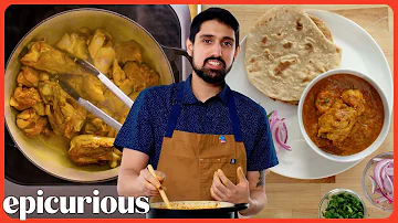 How a Michelin Star Indian Chef Makes Chicken Curry at Home | Passport Kitchen | Epicurious