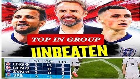 ENGLAND TOP IN GROUP UNBEATEN IN EURO CUP 2024