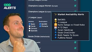 Stay Ahead in Football Betting: Pinnacle & Bet365 Market Availability Alerts