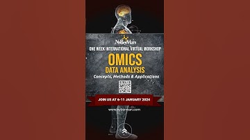 OMICS DATA ANALYSIS  Workshop #bioinformtics #lifescience #machinelearning #learning #virtual