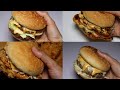 4 Famous Burger, Chicken patty,Grilled Chicken,KFC Zinger Burger, McDonald's Beef Burger
