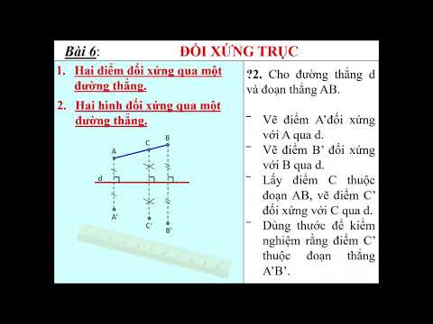 Toán 8 - Tuần 6 - Đối xứng trục