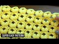 WOOLEN CROCHET DESIGNS FOR BEGINNERS! unique crochet blanket pattern