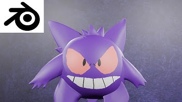 Pokémon Creation Blender Series A-Z: Gengar Timelapse