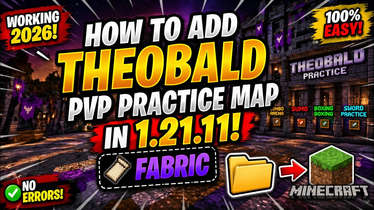 How to add Theobald PvP Practice Map in 1.21.11 no bugs,glitches ...