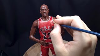 I'm Sculpting A 9 Inch Michael Jordan Sculpture In Polymer Clay - Timelapse