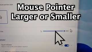 how to change mouse pointer size on windows 11 or 10 pc