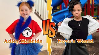 Celebrity Adley McBride VS Nova's World Transformation 🌈 MiniToStar From Baby To 2025 Wealth