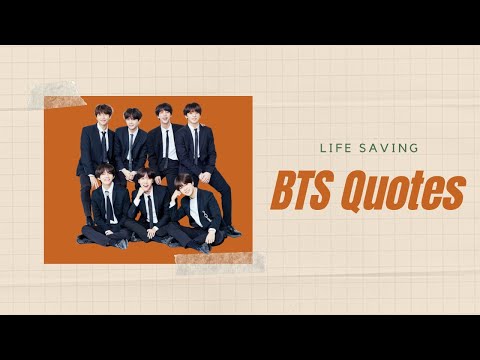💜BTS Life Saving Quotes 💜