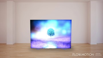 Flow-Motion Animated Light Box Back Lit Display