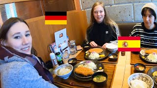 韓国留学中の外国人と日本酒＆とんかつ和食ランチ/ Japanese food and sake