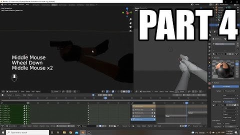 Blender 3D Reload Animation Tutorial Part 4 - Textures, NLA editor, & Export (Version 2.92)