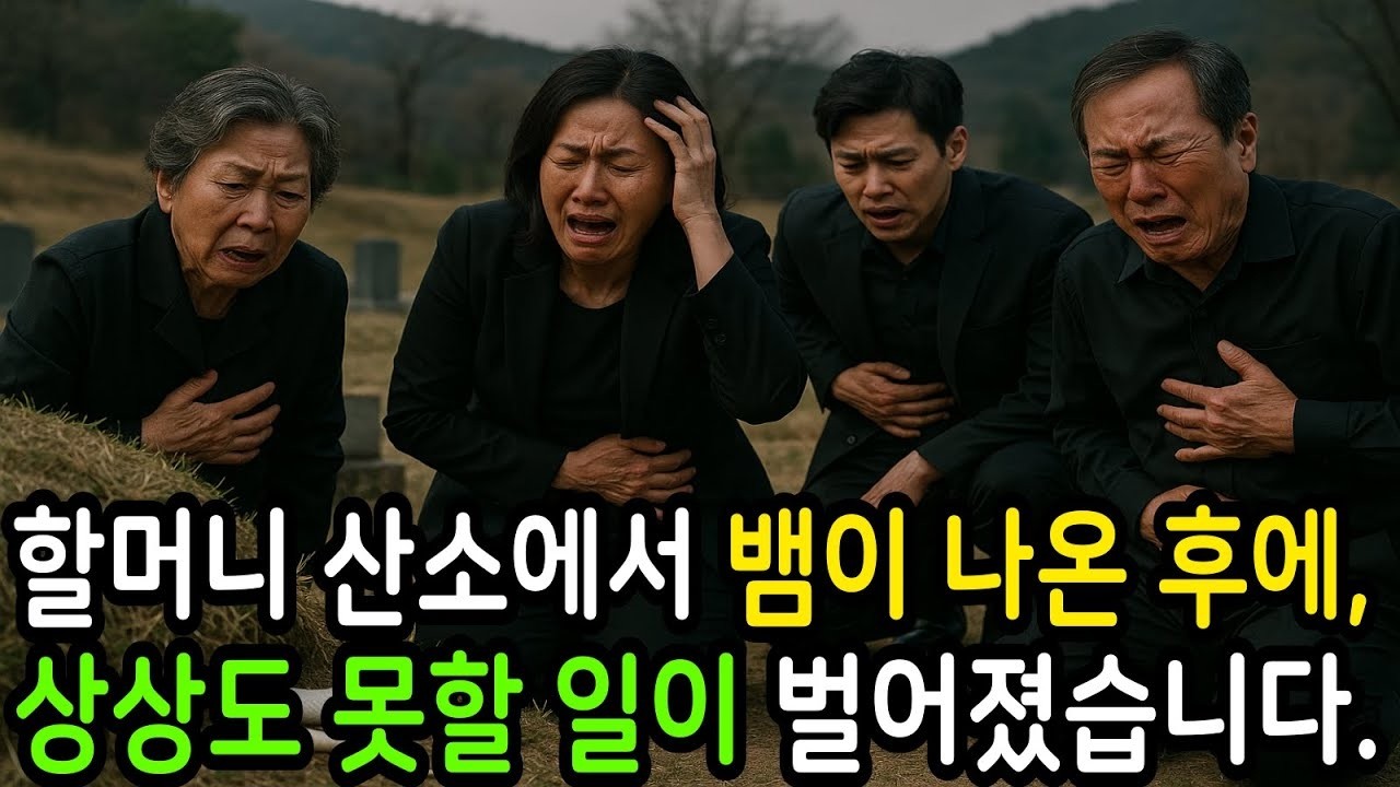 할머니 산소에서 뱀이 나온 후에, 상상도 못할 일이 벌어졌습니다