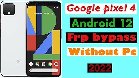 All Google Pixel Android 12 frp google account bypass // Google Pixel 4 frp bypass, New security