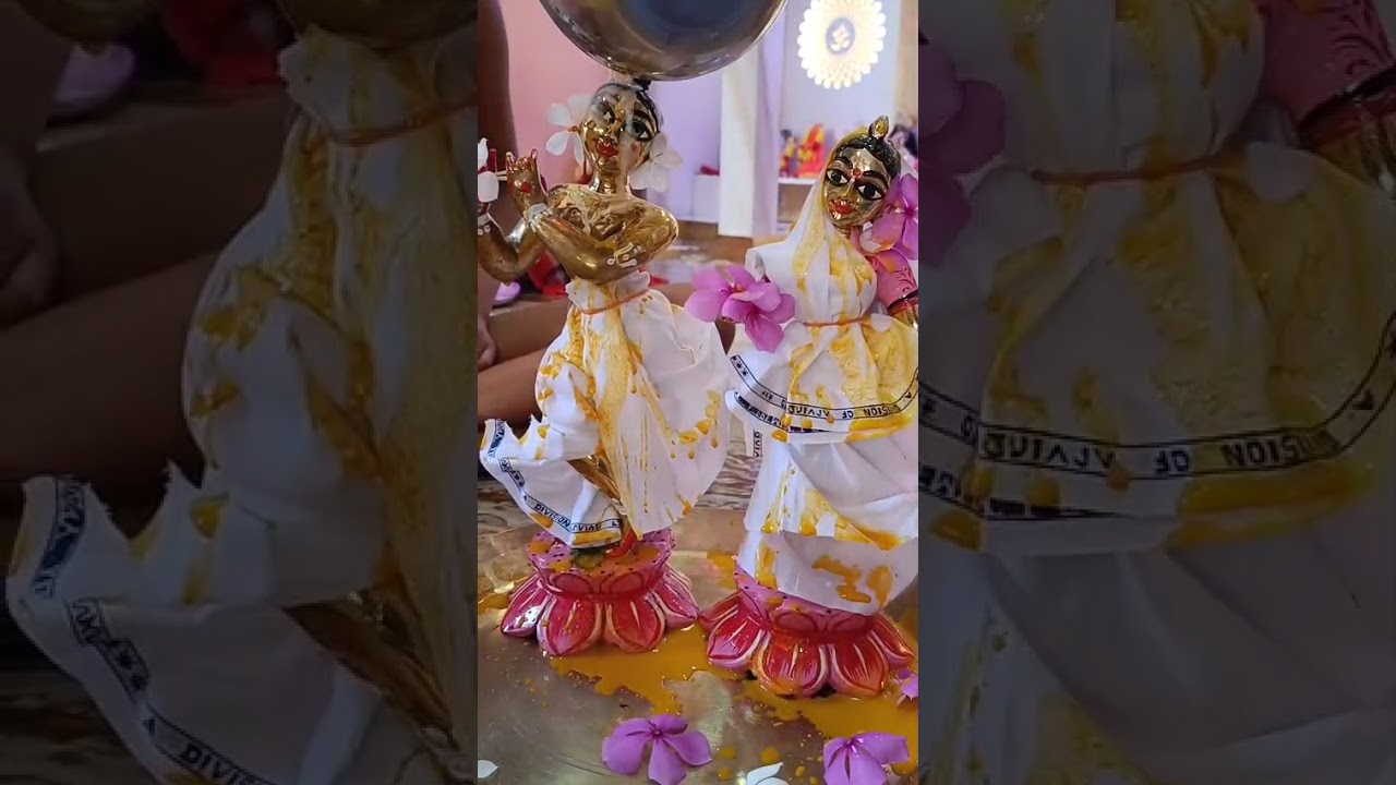 জন্মাষ্টমী উপলক্ষে মহা স্নান🪷❤️  #spiritual   #dailydevotional, #devotionalsongs,  #godsblessings