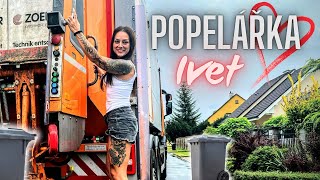 💄💋 Iveta za volantem popelářského kolosu! 🚛💪 Mladá řidička ovládá vůz za 10 milionů!