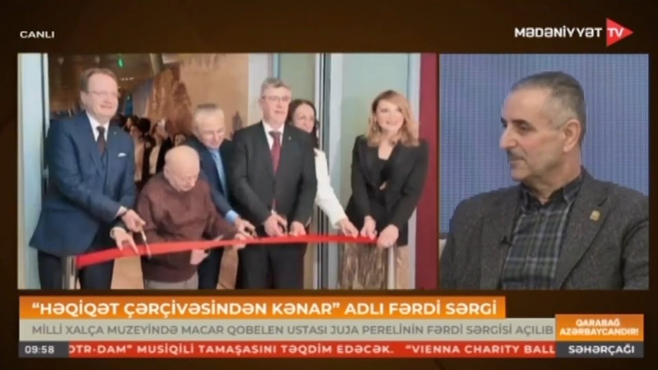 Macar qobelen ustasının əsərləri Bakıda nümayiş olunur - Mədəniyyət Tv 