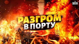🔥ЧАС НАЗАД: Путин рыдает! Дрон-камикадзе РАЗВОРОТИЛ сухогруз с Шахедами. Разгром в порту Астрахани