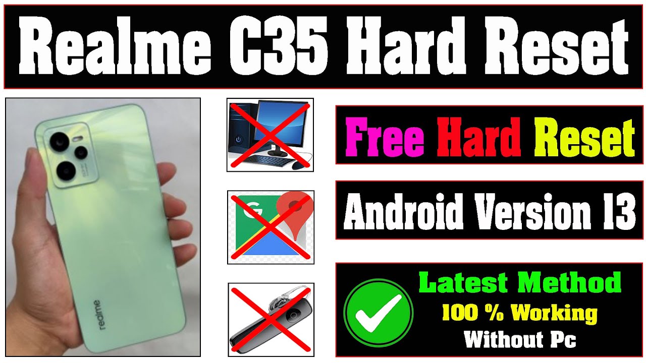 realme c35 hard reset