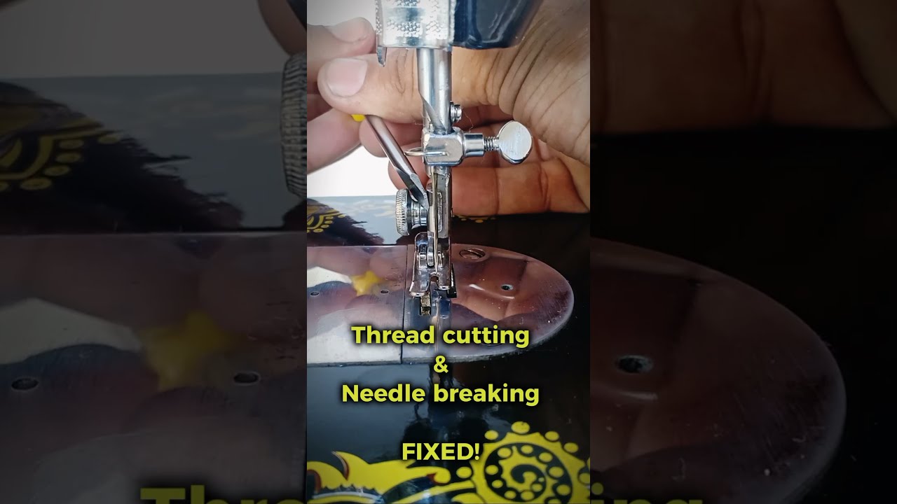 Thread Cutting Needle Breaking Fixed Sewingmachine Sewingmachinetips Tipsandtricks Sewing