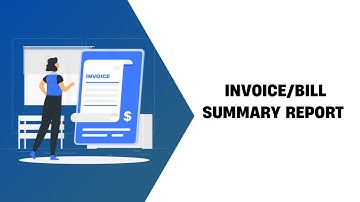Invoice/Bill Summary Report Odoo