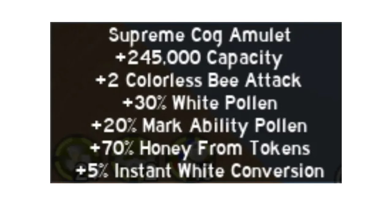 rbc for white cog amulet 5 - YouTube