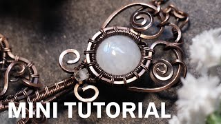 How to make a decorative connector clasp | Wire Wrap Tutorial | Mini Tutorial | Wire Wrapped Clasp