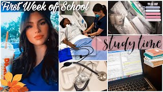First Week In My Life as a Nursing Student Vlog! | Lab Skills Simulation, Lecture, School Supplies
