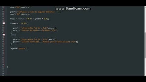 Lógica de Programação usando a Linguagem C,Média das notas Escolares
