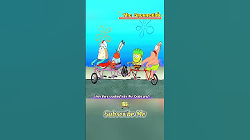Patrick was brushing his teeth with a comb,SpongeBob took the chance to pull out his tongue.