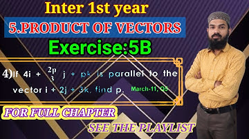 5.Product of Vectors Ex:5b [4.problem] Intermediate Maths 1A