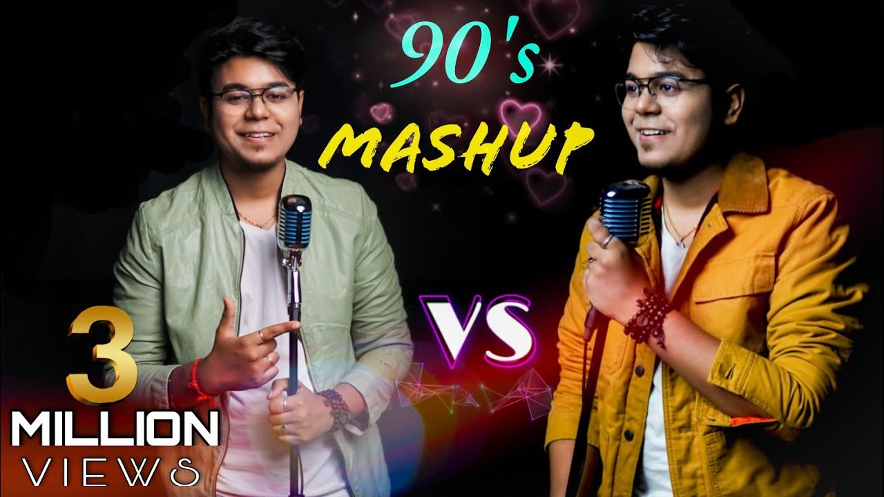  Hit Songs Of 90's Bollywood Mashup | RAHUL DUTTA Ft. Crostec | SING OFF vs. MYSELF | 90's Medley
