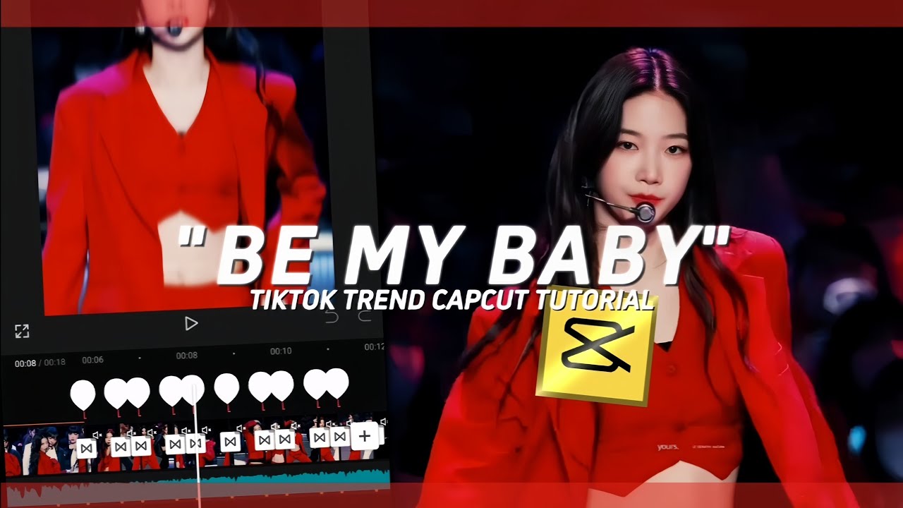 "BE MY BABY" NEW TIKTOK TREND EDIT CAPCUT TUTORIAL - YouTube