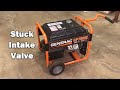 Stuck Intake Valve - Generator Engine Repair / No Compression - Fixed