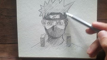 how to draw Kakashi Hatake || How to draw anime step by step || Easy drawing ideas for beginners