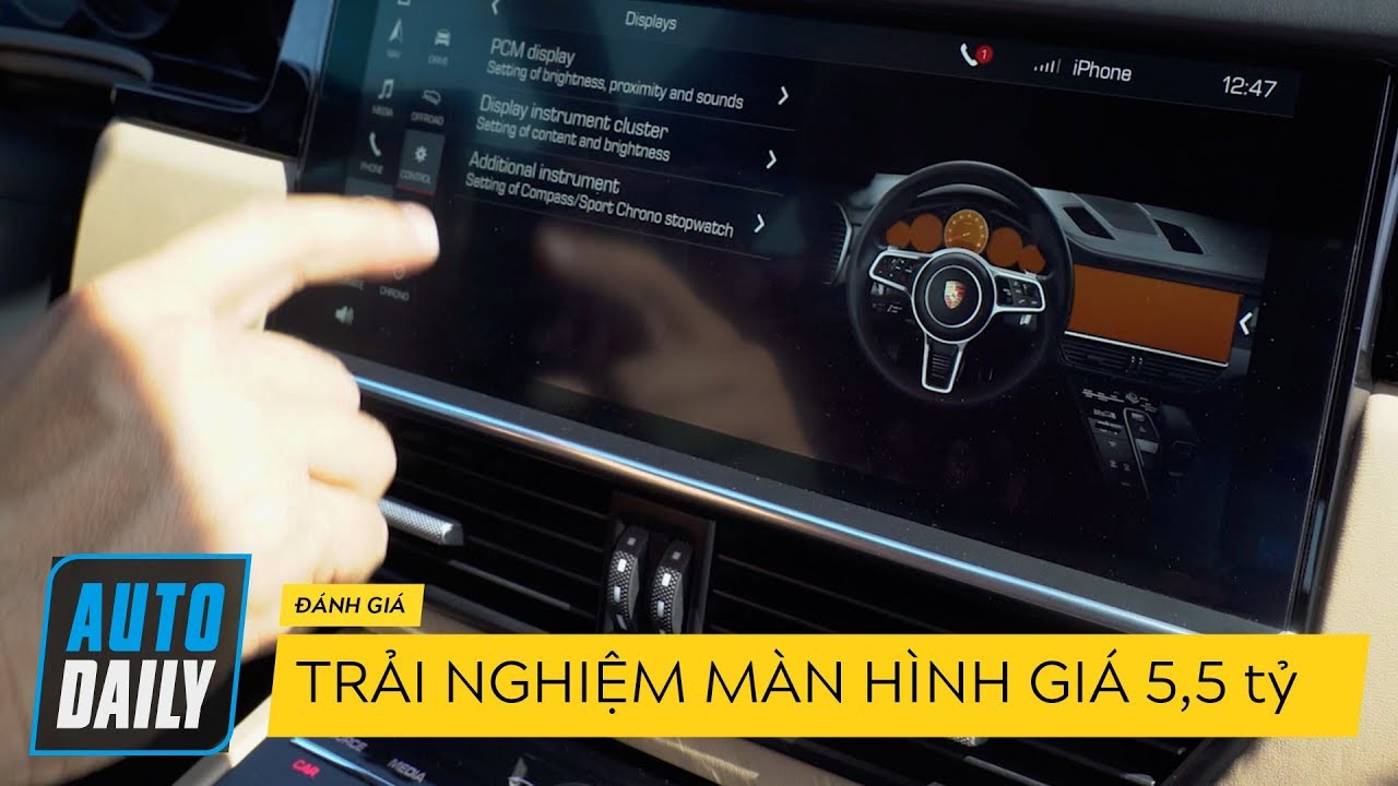 Khám phá màn hình cực đỉnh trên #Porsche #Cayenne 2018 (P2) |AUTODAILY.VN|