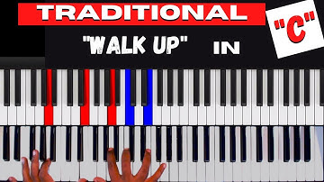 Traditional Gospel Chord Progression Walkup in C