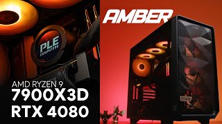 amber gaming pc | ryzen 9 7900x3d   rtx 4080