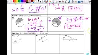 Trig Test #1 REVIEW