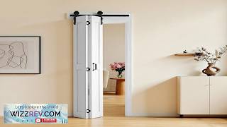 VEVOR Bifold Barn Door 24" x 84" MDF Bi Fold Sliding Closet Doors