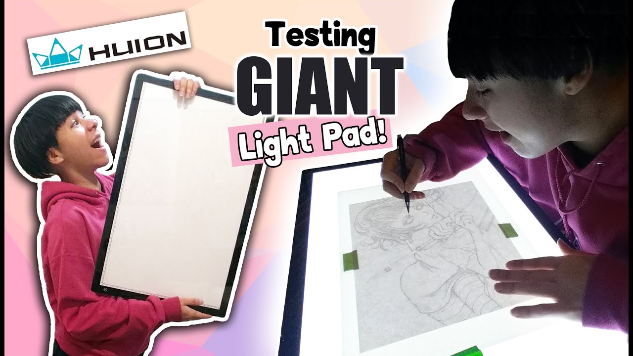 Testing My GIANT Light Pad / Box 🔥 HUION A2 LED Light Pad Review YouTube